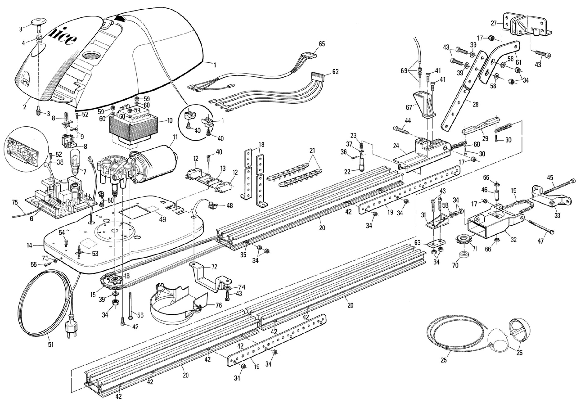 Schemat do napędu SPIDER 6100 (SP6100)